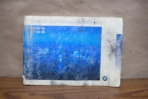 1994 BMW R1100RS GS SERVICE TECHNICAL BOOKLET MANUAL