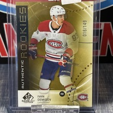 2025-26 UPPER DECK SP GAME USED IVAN DEMIDOV ROOKIE GOLD 016/149 #AR-ID Habs 🔥
