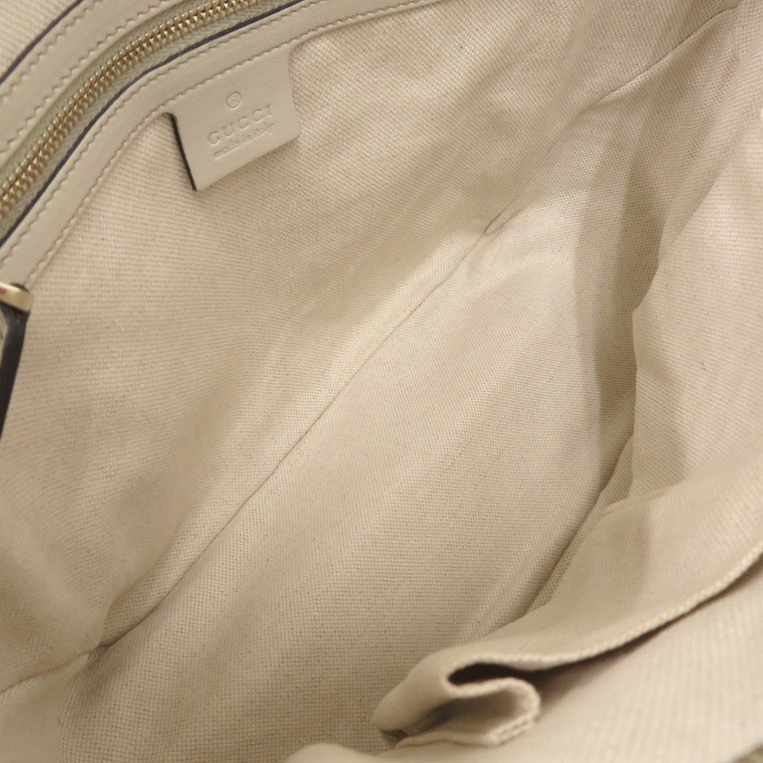 Gucci Guccisima Leather Ivory Handbag Women's Used Gold Hardware 34cm thumbnail 5