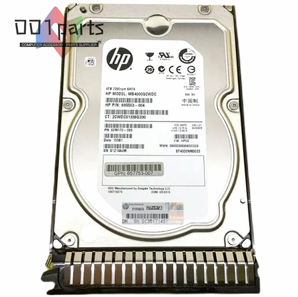 HP SAS HARD DRIVE QR479A M6612 3TB 6G 7.2K RPM 3.5" 687045-001 - Image 2 of 2