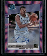 2020-21 Donruss Xavier Tillman Rated Rookies Signatures Holo Purple Laser #/15