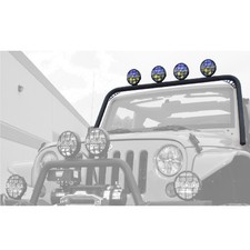 Body Armor Jk-6126 Windshield Front Light Bar Set For 07-17 Jeep Wrangler 4x4
