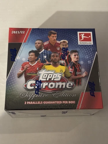 2021/22 TOPPS CHROME BUNDESLIGA SOCCER SAPPHIRE BOX NEW/FACTORY SEALED