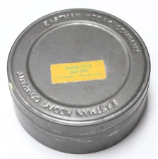 Vtge 1962 Eastman Kodak  Empty TRI-X 35mm Negative Metal Film Tin Container #112