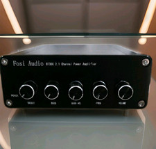 Fosi Audio BT30C 2.1 Channel Bluetooth Power Amplifier RCA In Black