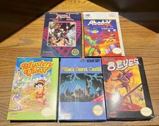 NES CIB Lot Milon’s Secret Castle 8 Eyes Abadox Trojan Mystery Quest Complete