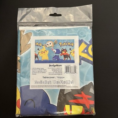 DesignWare ~Pokemon Plastic Party Tablecloth Tablecover  2017 54'' x 96'' NIP