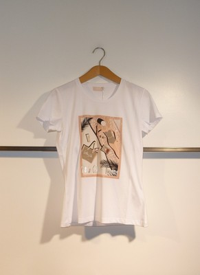 B436 Liu Jo -T-Shirt in Weiß mit Printdetails, Art. WA3286 J5923