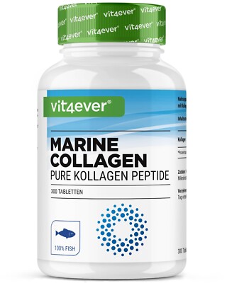 Marine Collagen Tabletten 300 x 500 mg  - 100% Fisch Kollagen Hydrolysat