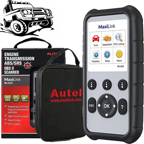 Genuine Autel MaxiLink ML629 OBD2 Scanner Upgrade of AL619 ML619 Check Engine US