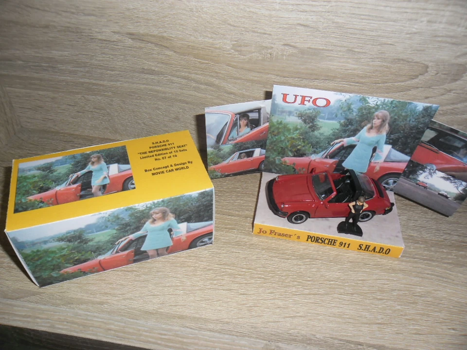 UFO SHADO GERRY ANDERSON PORSCHE 911 JO FRASER CODE 3 MODEL  + BOX / DISPLAY - Image 3 of 4