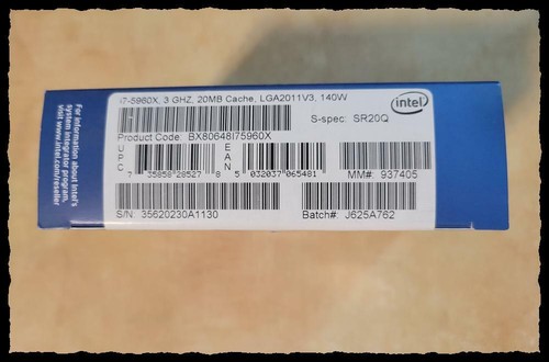 Intel Core i7-5960X Haswell-E 8-Core 3.0 GHz LGA 2011-v3 Processor J-Batch - Picture 5 of 9