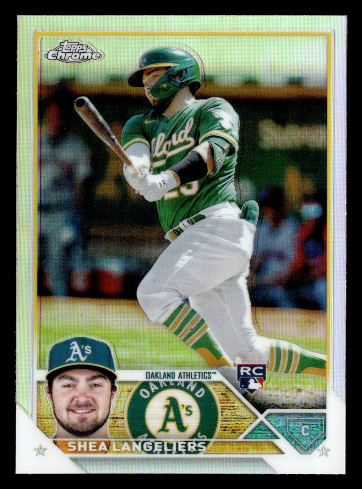 2023 TOPPS CHROME REFRACTOR #175 SHEA LANGELIERS RC