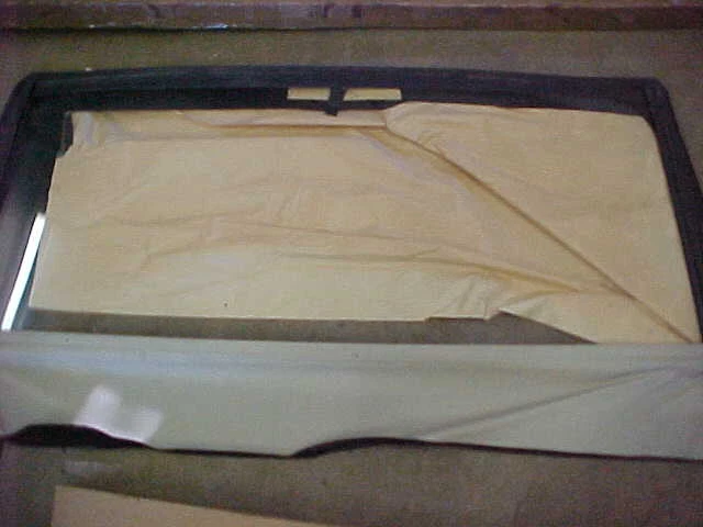 VENTANA CORTINA TRASERA SUPERIOR CONVERTIBLE FOMOCO ORIGINAL 65 66 FORD XL MERCURY Foto 3 de 4