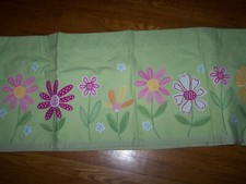 POTTERY BARN KIDS DAISY GARDEN VALANCE LINED 44x18