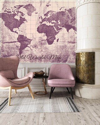 3D Old World Map ZHUA814 Wallpaper Wall Murals Removable Self-adhesive Ann