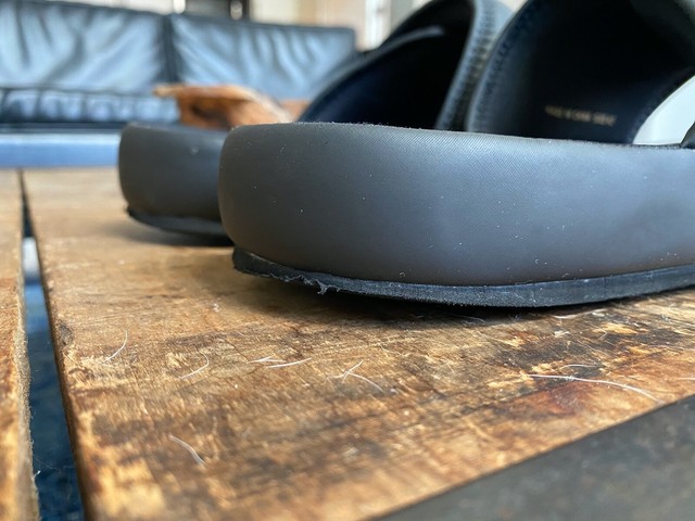 yeezy supply neoprene slipper black