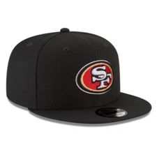 Brand New 9FIFTY Football Cap - NFL San Francisco 49ers Basic Black Snapback Hat