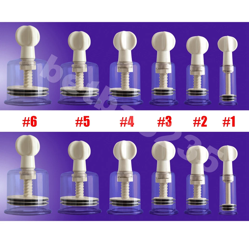 2 un. Aspirador de succión de pezón Giratorio Ventosas Succionador de senos Sin bomba Potenciador Ampliador Foto 4 de 4