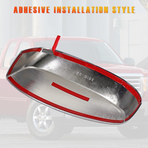 2x For 2007-2014 Chevy Silverado Sierra Yukon Chrome Top Half Mirror Cover Caps - Picture 7 of 17