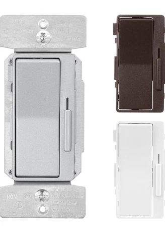 Eaton DUL06P-C6, Universal Decorator Dimmer w/Preset - White/Oil R.Bronze/Silver