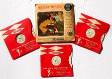 RARE VIEW MASTER MICKEY MOUSE 3 CARD SET FROM 1958. 4-PIC.