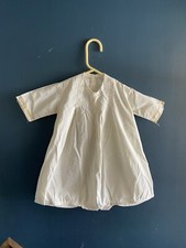 Antique Baby Infant Smocked Bubble Short Romper White Cottage Core Bodysuit VTG