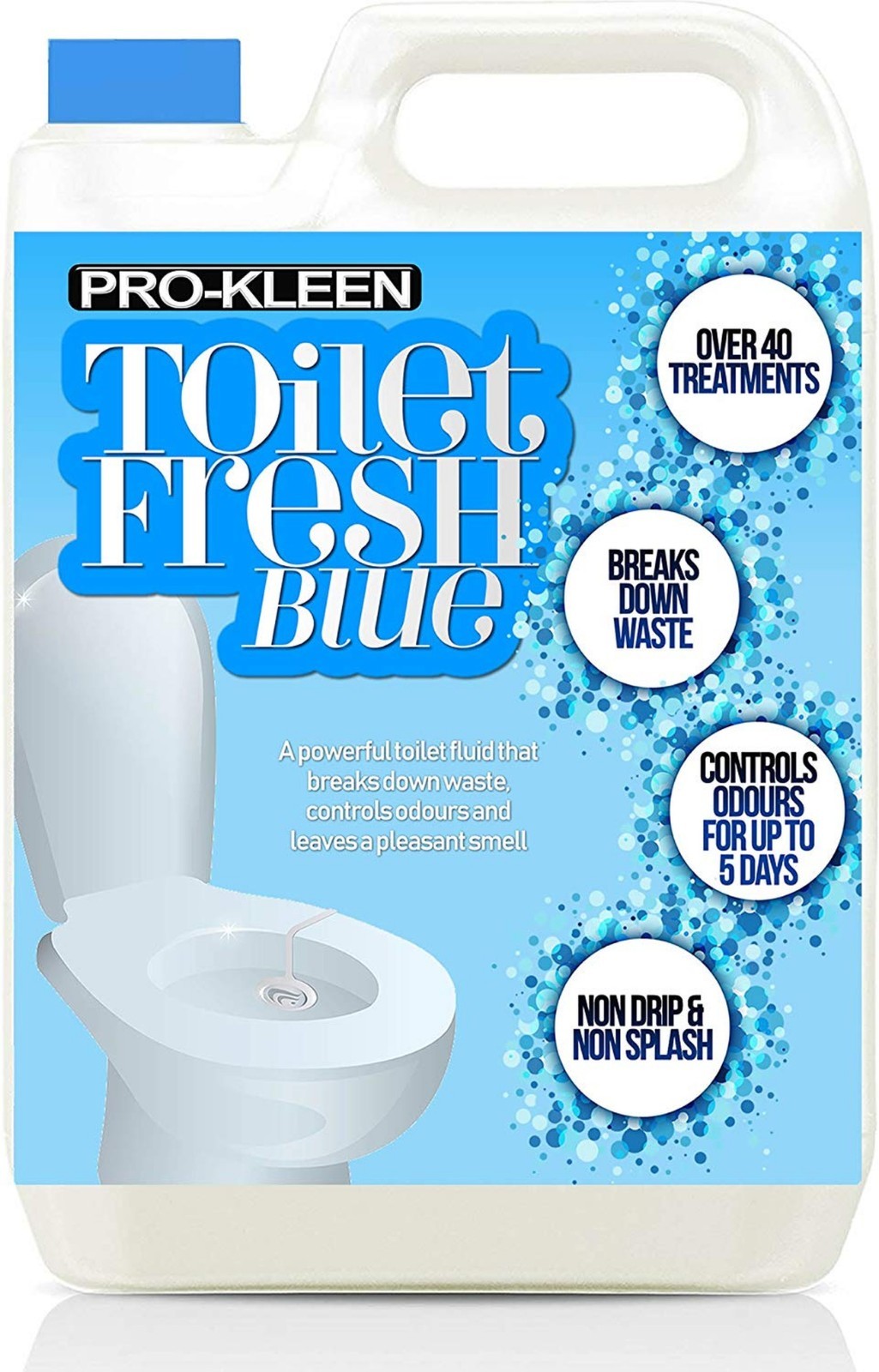 ProKleen Caravan Chemical Toilet Fluid Blue Loo Motorhome Boat Camping Clean 5L