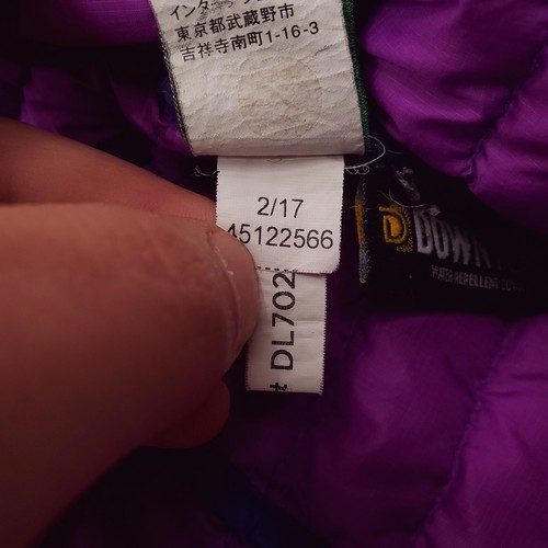LL Bean Jacket Girls Large Purple Down Puffer Coat 650 Fill Packable Lightweight - Picture 13 of 19