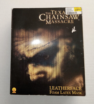 NEW IN BOX Texas Chainsaw Massacre Leatherface Foam Latex Mask Rubies Horror