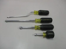 KLEIN 4 Nut Drivers 1/4, 5/16" & Rapi-Drive 3/16 Cabinet Tip Screwdriver