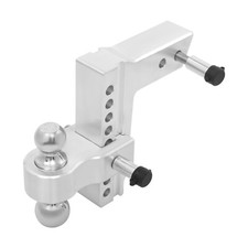 8" Adjustable Trailer Hitch Heavy Duty Tow Hitch 2.5" Receiver 3 Ball Heads &Key