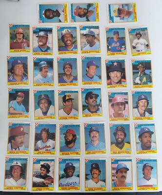 1984 RALSTON PURINA SET OF 33 CARDS NEAR MINT - 21 HALL OF FAMERS
