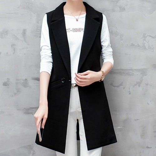 Lady Waistcoat Suit Vest Long 