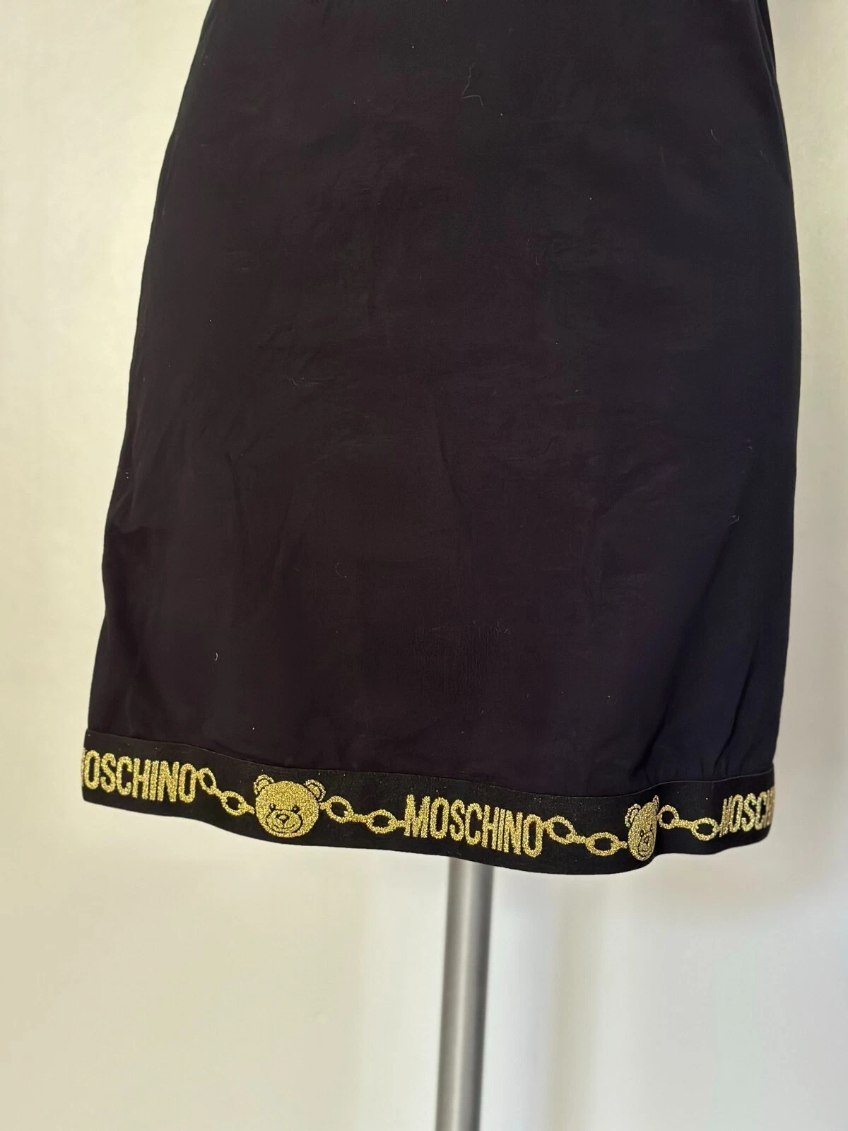 Abito da notte Moschino nero taglia M prezzo speciale £155