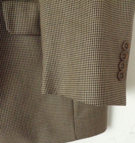 Blazer de diente de gallo marrón JOS A BANK Signature Collection para hombre talla 40R - Imagen 4 de 8