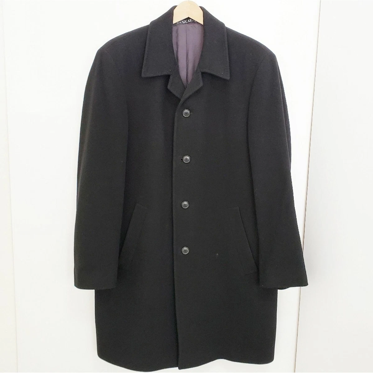 BOSS HUGO BOSS Men Cashmere Wool Pea Coat Size 42R | eBay
