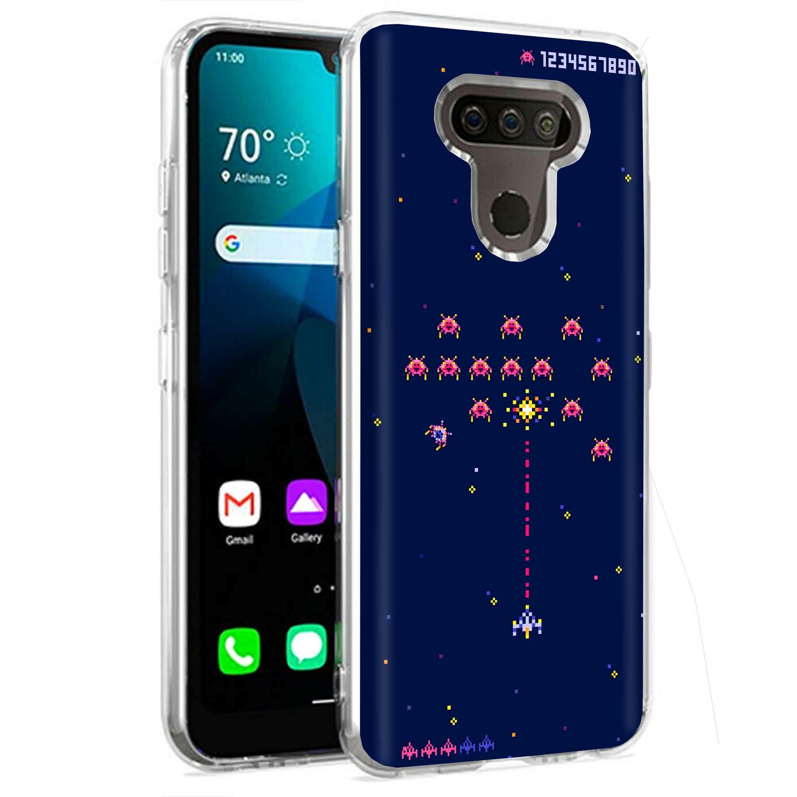 Phone Case for LG Harmony 4,Xpression Plus 3,K40S, Retro Games 1 Print