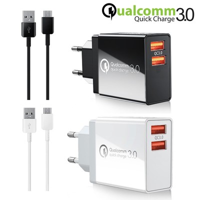 Huawei P30/ P30 Pro/ P30 Lite Dual Port Schnell Ladegerät Netzteil Datenkabel