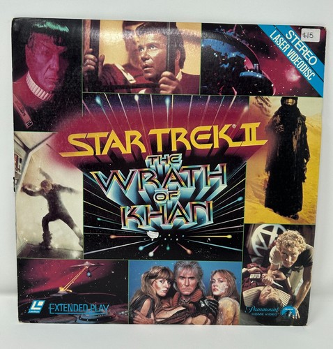 Star Trek II: The Wrath of Khan Laserdisc LV-1180 LD Laser Disc 2 Nimoy Shatner