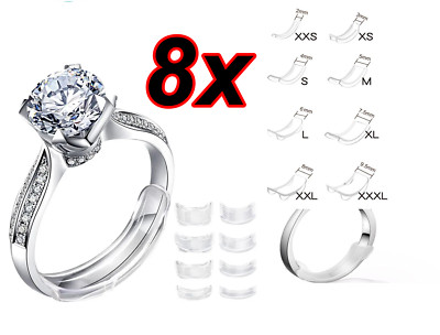 8x Ringverkleinerer Ringgröße Verkleinerer Unsichtbar  Transparent PTU