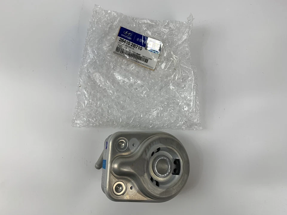 Enfriador de aceite de motor 1,6 L Sonata Forte Koup Forte 5 2014-16 Veloster Turbo 2013-14 Foto 3 de 4