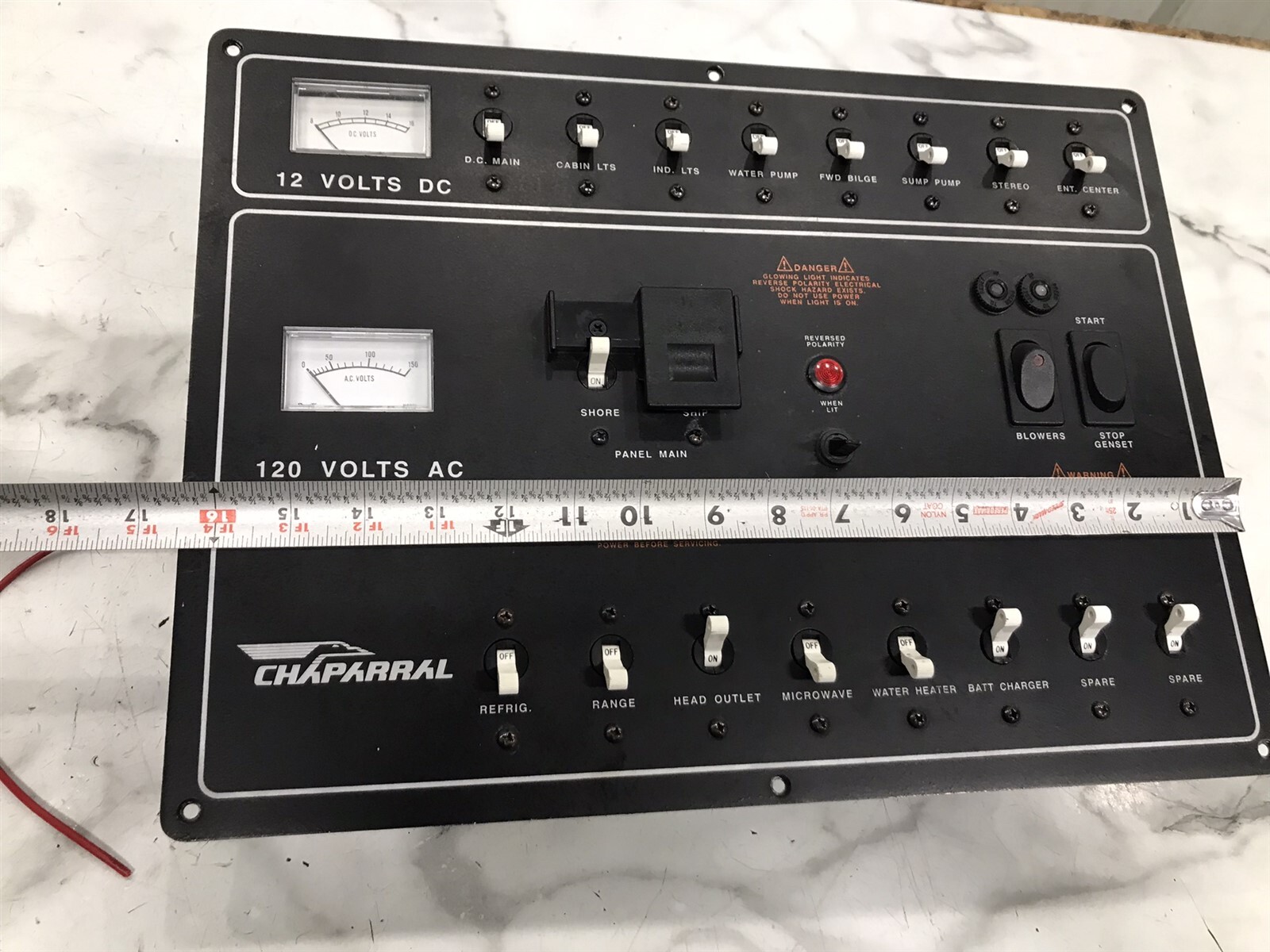 95 Chaparral Signature 29 Boat shore power control board breaker switch