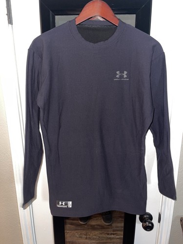 Under Armour Tactical Mens XXL Black UA Tech Long Sleeve Quick Dry Tight Fit