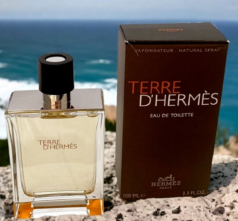 Perfume de hombre HERMÈS Terre D'hermes EDT 3,3 oz Colonia 3,4 oz 100 ml nuevo sellado Foto 2 de 4