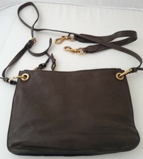 SCARPA AUTO pelle marrone BORSA A TRACOLLA BORSA