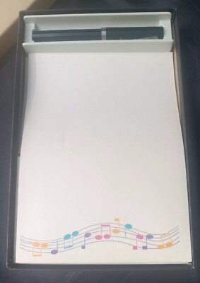 Vintage Eaton Stationery Box Set Music Notes The Perfect Pair Sheaffer Pen
