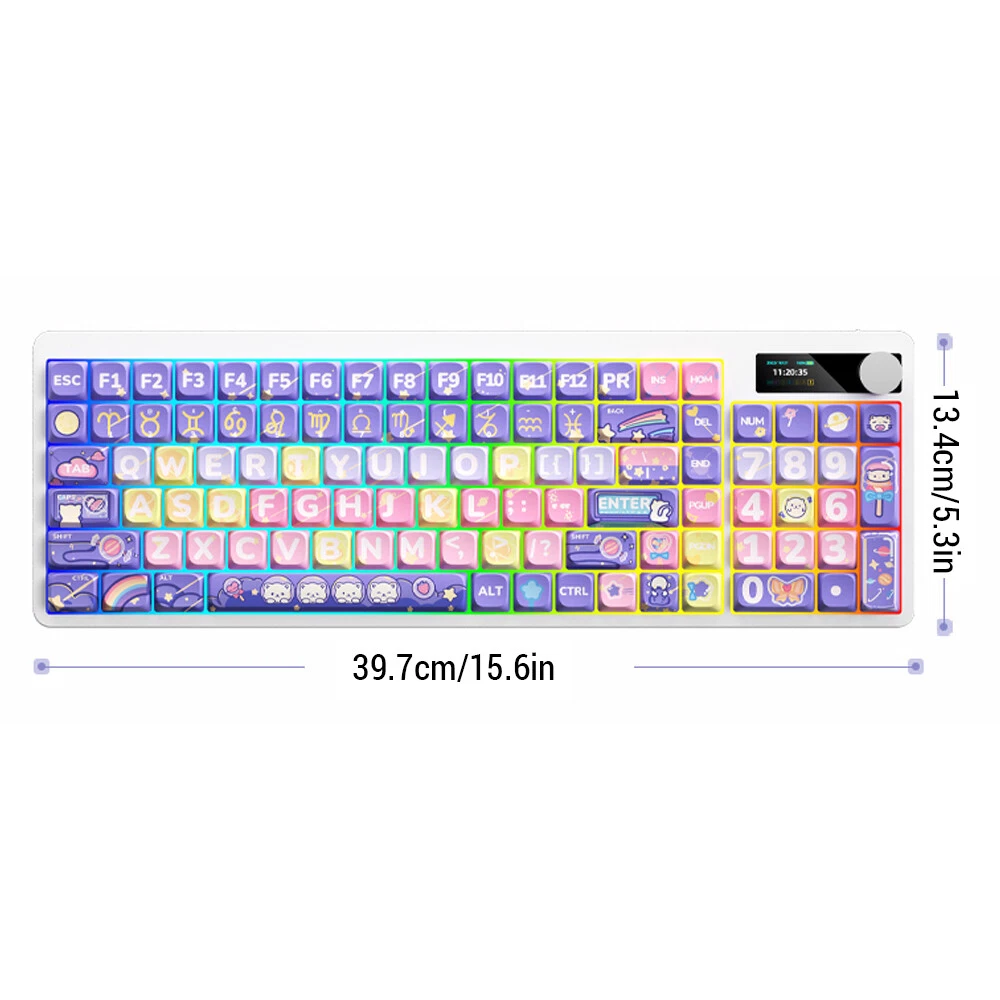 Mechanical Keyboard with Red Switches and Colorful Backlight Model A0L1 for Enhanced Gaming and Typing Experience