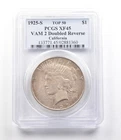1925-S Peace Silver $1 VAM 2 Doubled Reverse California Top 50 XF45 PCGS *2622