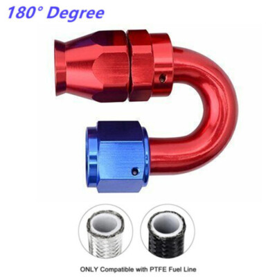 2X AN4 AN6 AN8 AN10 AN12 PTFE Hose End Fitting Adapter for Oil